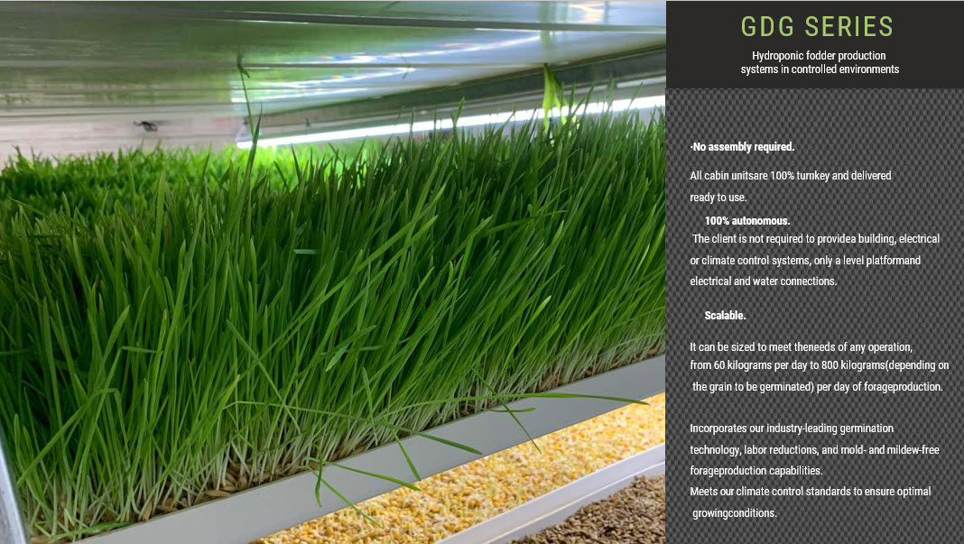 GDG series hydroponic fodder production system